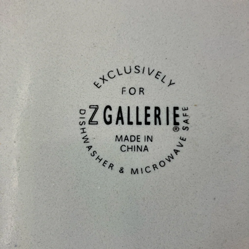 Z Gallerie Elegant Ceramic Plate Set